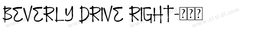 Beverly Drive Right字体转换